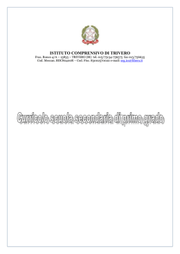 ISTITUTO COMPRENSIVO DI TRIVERO