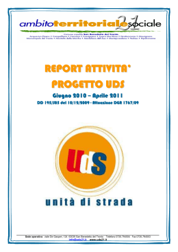 Rapporto_2010 - Unità di Strada