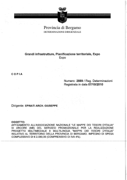 Determinazioni - Provincia di Bergamo
