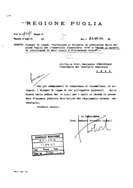 testi - Consiglio Regionale della Puglia
