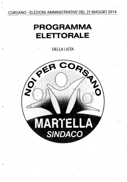 NOI PER CORSANO MARTELLA SINDACO
