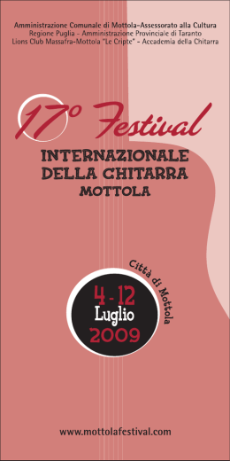 LIBRAROpiegh09 103.4194 - Festival Internazionale della Chitarra
