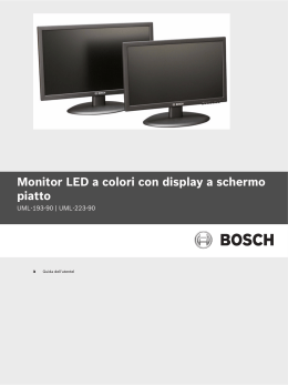 Monitor LED a colori con display a schermo piatto