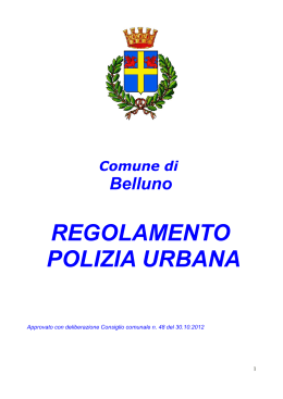 Polizia Urbana - Regione Veneto