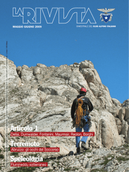 Terremoto Terremoto Articolo 1 Speleologia Articolo 1
