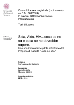 View/Open - Universit&agrave; Ca` Foscari di Venezia