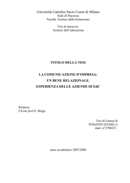 Universit&agrave; Cattolica Sacro Cuore di Milano