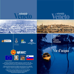 Itinerari nella Venezia Orientale - itinerario vie d`acqua