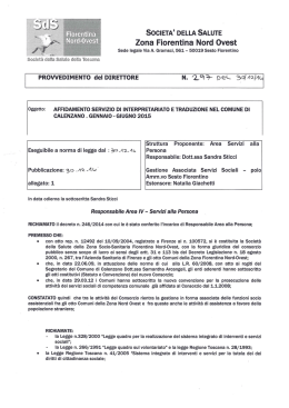 Nﬂ&deg;fdf9\ie$tl Zona Fiorentina Nord Ovest