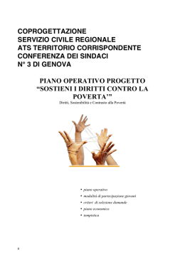 scarica PROGETTO in pdf - La Comunit&agrave; Cooperativa Sociale