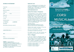 programma dei Corsi - Associazione Culturale Ischia Musica