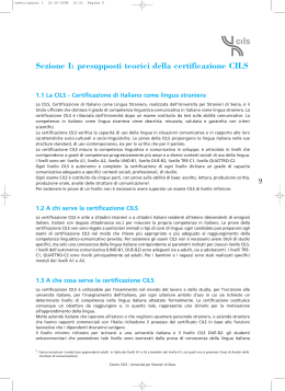 Linee Guida CILS - Università per Stranieri di Siena