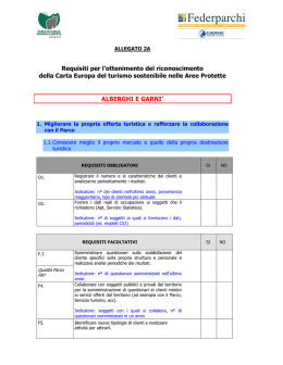 Requisiti per alberghi e garnì - Parco Naturale Adamello Brenta