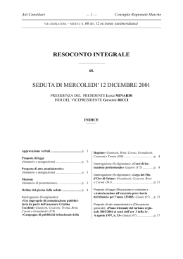 seduta n. 13 copertina - Consiglio regionale delle Marche