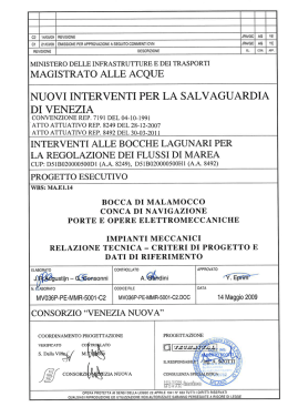 MMR-5001-C2 - Consorzio Venezia Nuova