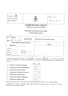 Delibera di Giunta n. 51/2013