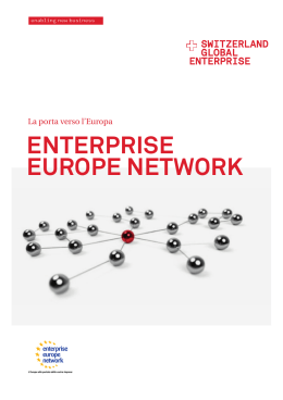 Opuscolo Enterprise Europe Network