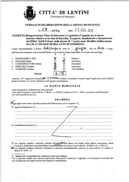 riapprovazione piano di intervento e capitolato d`appalto per il