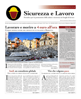 Scarica il pdf - Sicurezza e Lavoro