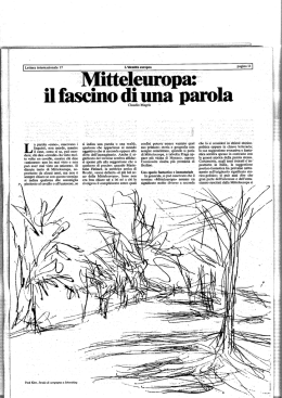 Mitteleuropa: il fascino di una parola, Claudio Magris