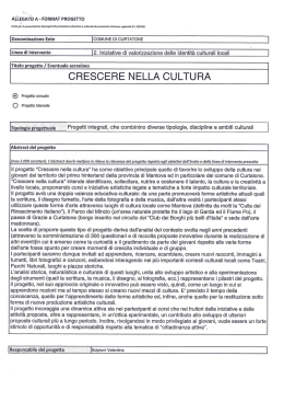 ALLEGATO A - FORMAT PROGETTO