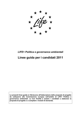 Linee guida per i candidati 2011
