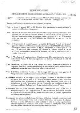 DSG 248/2014 - Autorità portuale di Ravenna