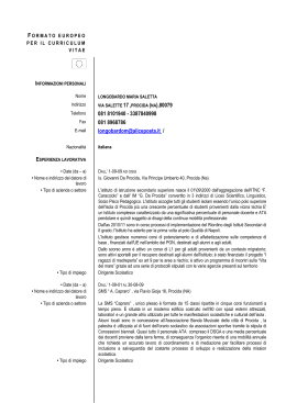 curriculum dirigente scolastica - IISS ITN "F. Caracciolo" – IM "G. da