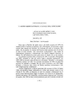 v. ropsin (boris savinkov). i cavalli dell`apocalisse