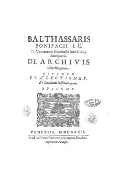 De archivis - Istituto Centrale per gli Archivi