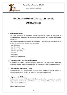 Regolamento del teatro