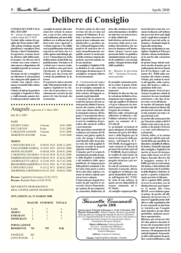 Delibere di Consiglio