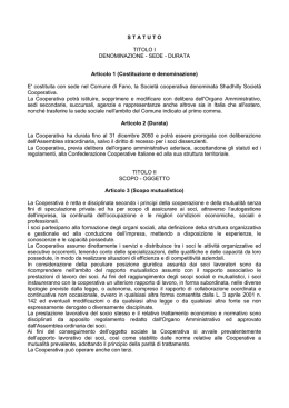 Statuto della cooperativa ()