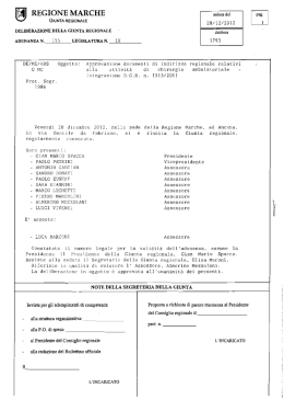 seduta del pag. - Il sito delle norme della Regione Marche