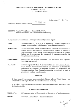 Delibera del 23 Maggio 2003,N.1101