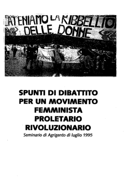 Agrigento 1995: spunti di dibattito