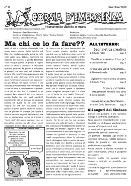 n&deg;0 Corsia d`Emergenza
