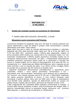 indice piano escutivo 2005 - Ministero degli Affari Esteri e della