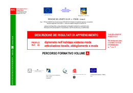 descrizione dei risultati di apprendimento