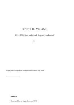 sotto il velame