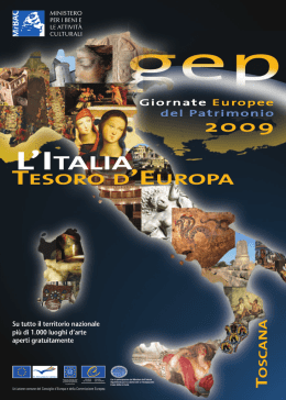Toscana - Ministero dei Beni e le Attivit&agrave; Culturali