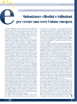 Sintonizzare cittadini e istituzioni per creare una