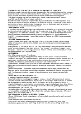 Condizioni Generali contratto di viaggio