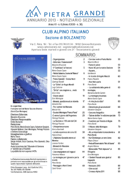club alpino italiano SoMMario