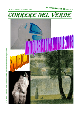 Ottobre 2008 - Correre nel verde