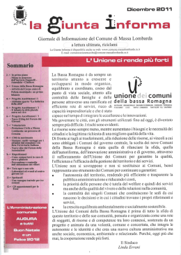 Dicembre 2011 - Comune di Massa Lombarda