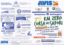 Corsa dei saporti volantino
