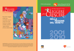 Leggere per Crescere Regione Veneto 2001-2010