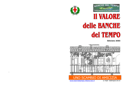Il valore delle BDT - Banche del tempo di Milano e Provincia