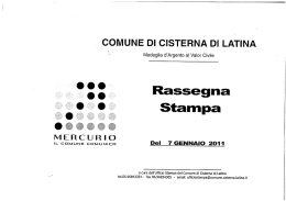 Stampa - Comune di Cisterna di Latina